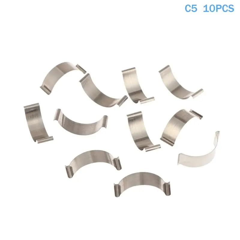10Pcs Silver/Black C Type Sheet Spring Stainless Steel Or Manganese Steel Flat Wire Arc Clip Spring In-pipe Positioning Spring