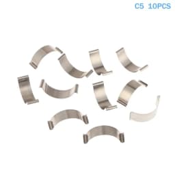 10Pcs Silver/Black C Type Sheet Spring Stainless Steel Or Manganese Steel Flat Wire Arc Clip Spring In-pipe Positioning Spring