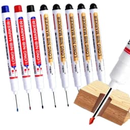 1PC Long Nib Marker Construction Pen For Metal Oil Waterproof Thin Head Wood Craft Pen Extended 20mm Long Head Deep Hole Marker