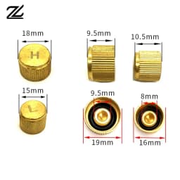 10pcs Car Air Conditioner Refrigerant Dust Cover Valve Core Caps High Low Side Port Cap Auto High Low Pressure Caps Accessories