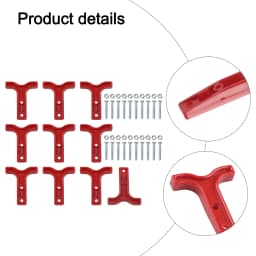 10 Pack Plastic T-Handles 50A 600V For Style Plug Handles For Forklift Truck Connector Handles Power Tools Accessories