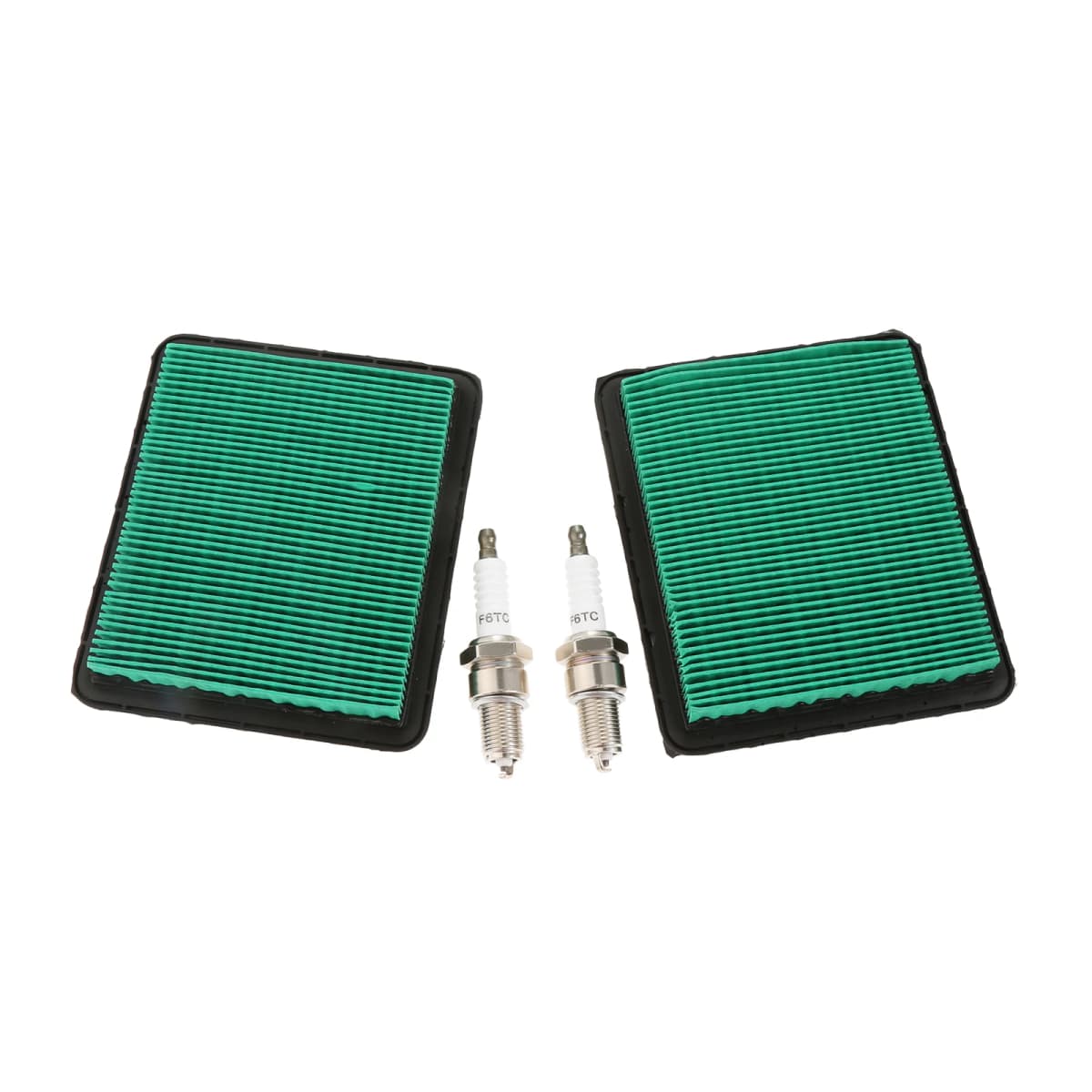 2pcs Lawn Mower Air Filters with 2pcs Spark Plugs Fit for HONDA Gc160 Gcv160 Gc190 Gcv190 Gx100 Gc135 Gcv135 Small Engine