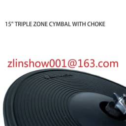 Lemon drum cymbal 15" triple zone ride with choke