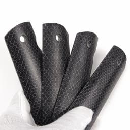 1pair 1911 Grips Black C-Tek Honeycomb Pattern Resin Handle Grips Patch Custom Grips CNC Handle Grips