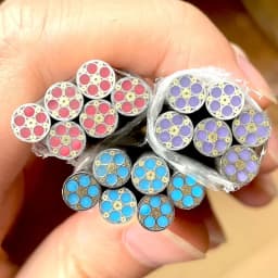 1piece 6mm Colored Resin Filling Mosaics Pin Rivets for Knife Handle Decorative Material Mosaic Rivets Steel Tube Length 60mm