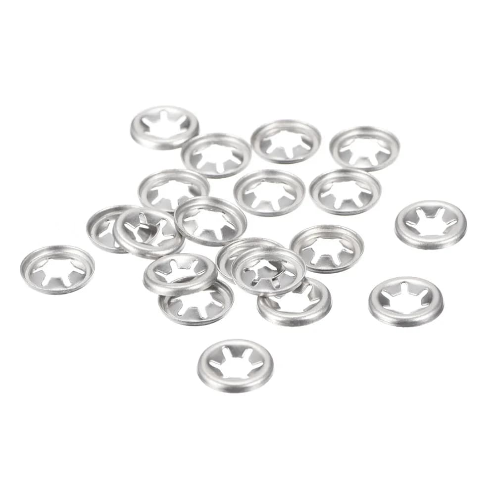 Uxcell 20pcs/lot M5/6/7/8/12 304 Stainless Steel Internal Tooth Washer Locking Speed Clip Hardware Corrosion Resistant