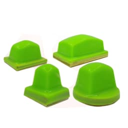 Green Color Non Stick Dust Resistant Anti-static Pad Printing Adhesive Head Pad Rubber Head with Shipping Cost