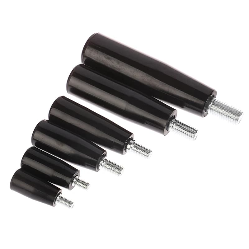 Revolving Handle M6 M8 M10 M12 Plastic Metal Knob Male Threaded Stem Handwheel Screw Milling Machine Tool Lathe Grinding 1pc