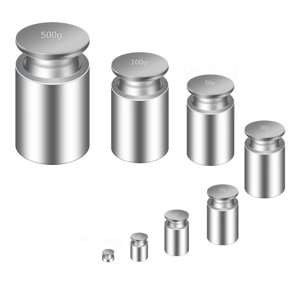 1G-100G Gram Nauwkeurige Kalibratie Set High Quality Chrome Plating Schaal Gewichten Set Voor Thuis Keuken Tool 1-5Pcs Weight