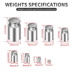 1G-100G Gram Nauwkeurige Kalibratie Set High Quality Chrome Plating Schaal Gewichten Set Voor Thuis Keuken Tool 1-5Pcs Weight