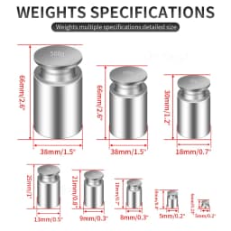 1G-100G Gram Nauwkeurige Kalibratie Set High Quality Chrome Plating Schaal Gewichten Set Voor Thuis Keuken Tool 1-5Pcs Weight