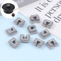 5/10 Pcs Aluminum Alloy Trimmer Head Eyelet Square Cord Buckle Replacement Parts Gardening Tools Lawn Mower Trimmer Accessories