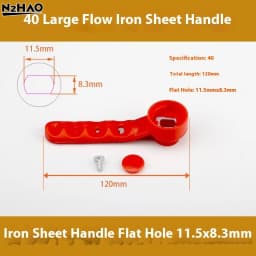 2Pcs Ball Valve Handle Replacement Iron Long Handle Leak Proof Ergonomic Universal Fit For Gas Pool Faucet Water Garden Outdoor