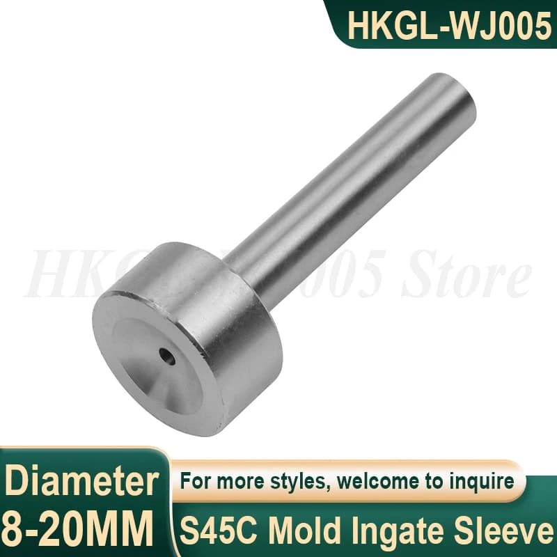 Dia 8-20mm A Type Mold Ingate Sleeve S45C A-type Sprue Bushing Quench Hardening Injection Molding Machine Accessories