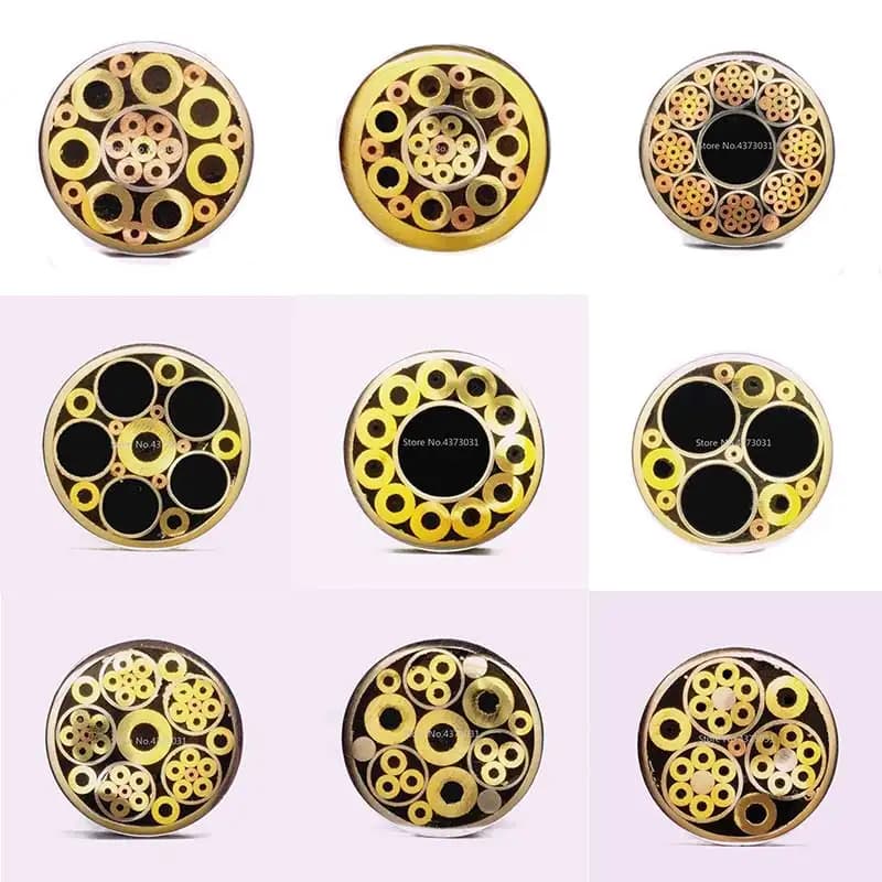 10mm Mosaic Pin Rivets for Knife Handle Screw Decorate 11 Kinds Design Exquisite Style Knife Handle Tool Length 90mm