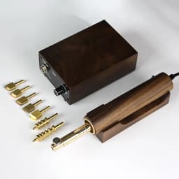 220V Electronic Hot Leather Edge Creaser Machine Brass Stamp Heater Grooving Iron Edge Sealing Tools Leathercraft Stamping 72W