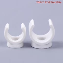 "20mm PVC Water Pipe Clamps Connectors - Secure fit for 0.5/0.79 Inch OD Pex Tubing, TV Trays and Hose Support, Pack of 20."