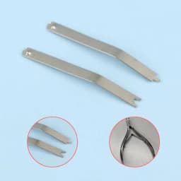 1/5Pairs Cuticle Trimmer Nail Art Scissors Stainless Steel Flat Spring Small Needle Pliers Spring Accessories