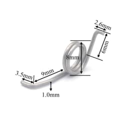 304 Stainless Steel Fishing Rod Drop Wheel Drum Wheel Spring Fishing Reel Gear Torsion Spring For Daiwa Spinning Wheel