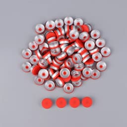 100pcs Medical Vial Cap Aluminum Cap Medical Bottle Cap OD 20mm Diameter Aluminum Flip Off Cap