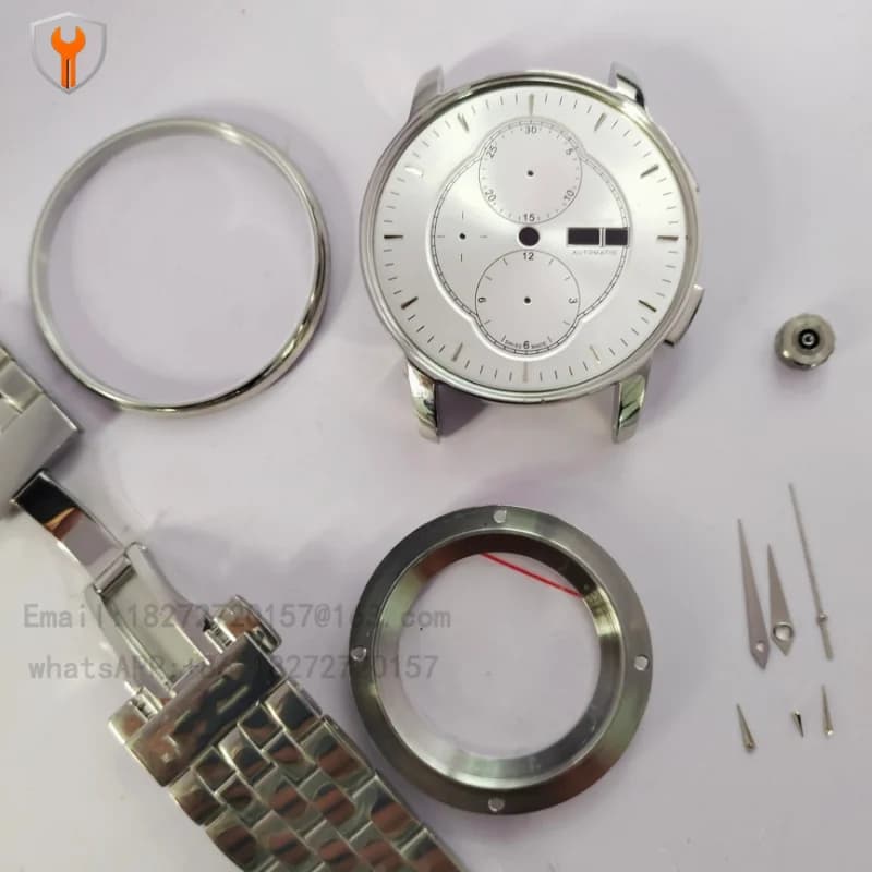 7750 case, M8607 case, watch case, watch accessories, sapphire mirror stainless steel case.