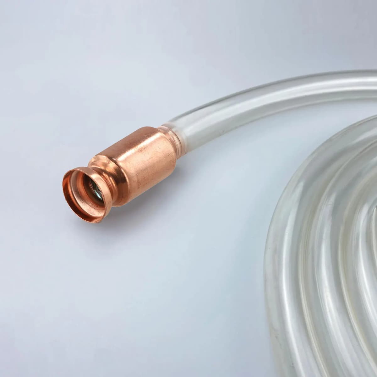 1pc Copper Siphon Filler Pipe For Safely Pumps Water Fuels Paints Copper 0.59in Self-priming Oil Pipe Pumpor Head Accessories