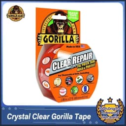 Crystal Black/White/Clear Gorilla Tape 48mm X 8.2m UV and Temperature Resistant