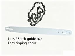 28 Inch Chainsaw Guide Bar with Ripping Saw Chain for Stihl MS381 440 660 661