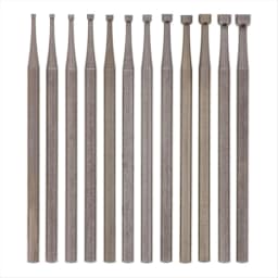 HOT 12 Pcs Round Cup Burr Set, 3/32Inch Shank Wire Rounder Bits Jewelry Carving Bits (0.8-3.0mm)