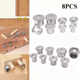8Pcs 6-12mm Dowel Tenon Center Point Set Woodworking Alignment Pin Joint Locator Dowelling Hole Marker Tool for Wood Timber