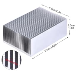 Aluminum Heatsink Aluminum Heatsink Heat Sink Cooling for Led Amplifier Transistor IC Module 100*69*36mm Cooler Heat Sink