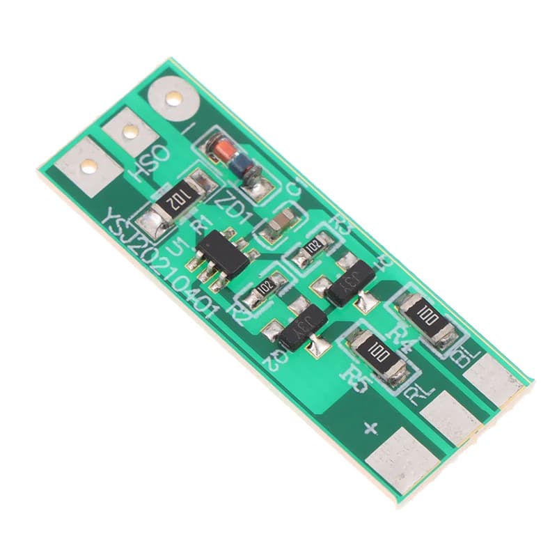 1Pc 3-12V Red Blue Two-color Flashing LED Light Module - Safety Warning Light for Car Model Bicycle Electric Vehicle