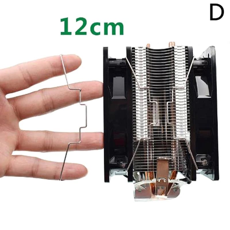 1Pair CPU Radiator Fan Hook Fixed Bracket Fan Buckle Elastic Steel Fan Buckle