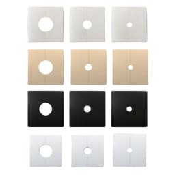 1 Pc Wall Split Flange Square Escutcheon Plate Water Pipe Wall Covers Reserved Drill Hole Panel Decor for Wires Faucets Pipes