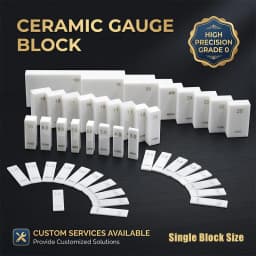 Ceramic Gauge Block 1/5Pcs ISO Grade 0, Factory Inspection Report, Calibration for Various Measuring Instruments, Customizable