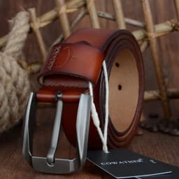 COWATHER Vintage style pin buckle cow genuine leather belts for men 130cm high quality mens belt cinturones hombre free shipping