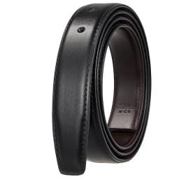 High Quality 2.8cm Width Mens Genuine Cow Leather Belts No Buckle Hole Belt For Men Male Waist Belts Strap Black