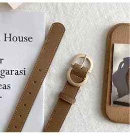 Vintage Women Skinny Belts Suede Cowhide Belt Genuine Leather Belts Ladies Dress Coat Waistband Clothes Decoration Waist Belt