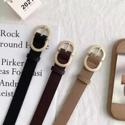 Vintage Women Skinny Belts Suede Cowhide Belt Genuine Leather Belts Ladies Dress Coat Waistband Clothes Decoration Waist Belt