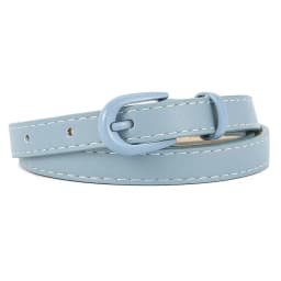 1.5x105cm Colorful Women's Belt Fashion Casual Versatile Jeans Accessories Pin Buckle Girdle Simple PU Leather Thin Waistband