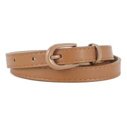 1.5x105cm Colorful Women's Belt Fashion Casual Versatile Jeans Accessories Pin Buckle Girdle Simple PU Leather Thin Waistband