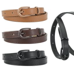 1.5x105cm Colorful Women's Belt Fashion Casual Versatile Jeans Accessories Pin Buckle Girdle Simple PU Leather Thin Waistband