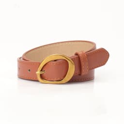 2.3x103cm Female Fashion Belt Simple Golden Metal Buckle Belt for Women Ladies Black Suit Jeans Dresses Clothing Accessories
