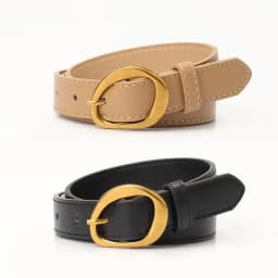 2.3x103cm Female Fashion Belt Simple Golden Metal Buckle Belt for Women Ladies Black Suit Jeans Dresses Clothing Accessories