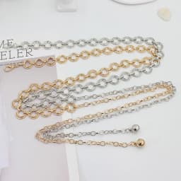 Metal Waist Chain Adjustable Body Link Belts Suit Dress Thin Waist Belt Trendy Jewelry For Women Sexy Waist Chain Accessories