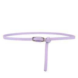 1x110cm Knotted Belt Vintage PU Leather Waistband Solid Color Vintage Decorative Belts Thin Dress Girdle For Women