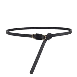 1x110cm Knotted Belt Vintage PU Leather Waistband Solid Color Vintage Decorative Belts Thin Dress Girdle For Women