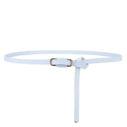 1x110cm Knotted Belt Vintage PU Leather Waistband Solid Color Vintage Decorative Belts Thin Dress Girdle For Women