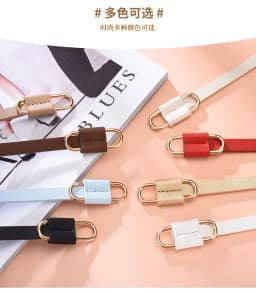 1x110cm Knotted Belt Vintage PU Leather Waistband Solid Color Vintage Decorative Belts Thin Dress Girdle For Women