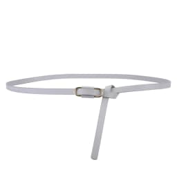 1x110cm Knotted Belt Vintage PU Leather Waistband Solid Color Vintage Decorative Belts Thin Dress Girdle For Women